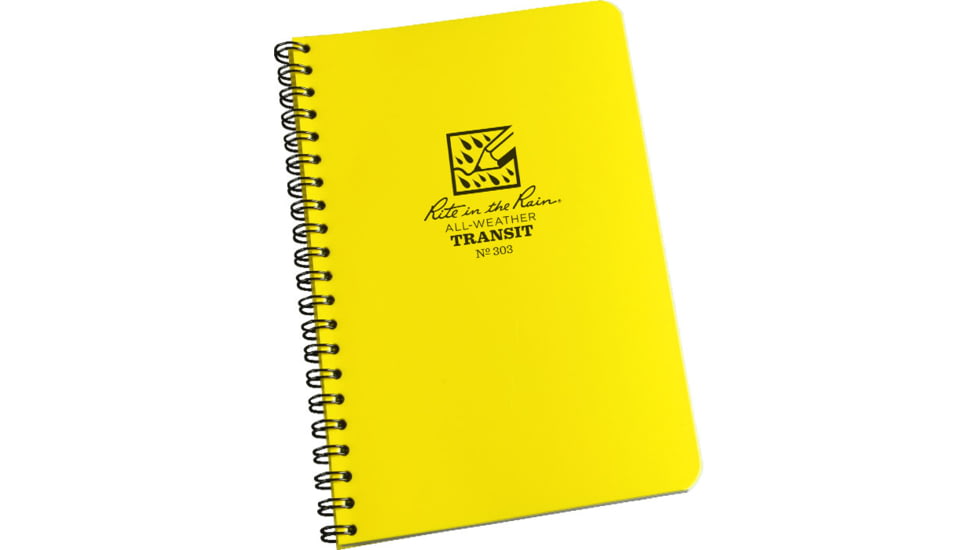Rite in the Rain SPIRAL NOTEBOOK - TRANSIT, Yellow, 4 5/8 x 7 303