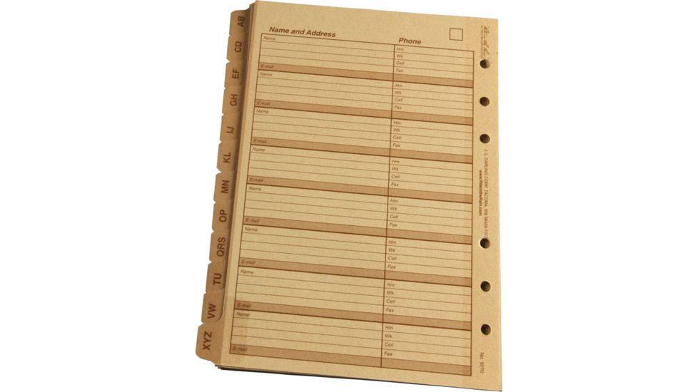 Rite in the Rain TAB SET - ALPHA, Tan, 4/5/8 x 7 9270