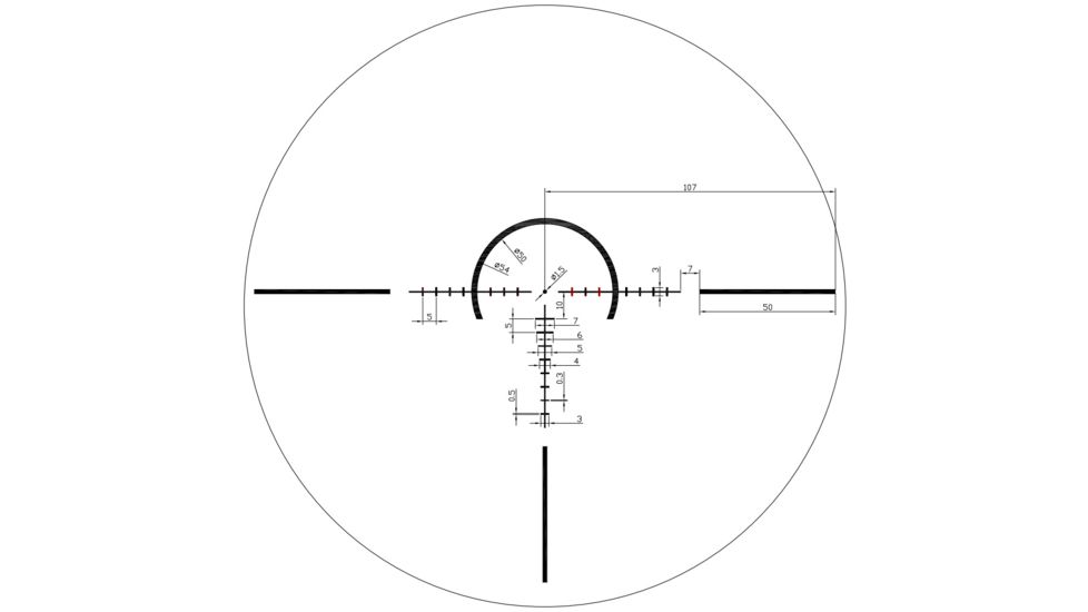Riton Optics X7 Tactix Rifle Scope, 1-8x28mm, 34mm Tube, First Focal Plane, CM1 Reticle, Anodized, Black, Red, 7P18LFI