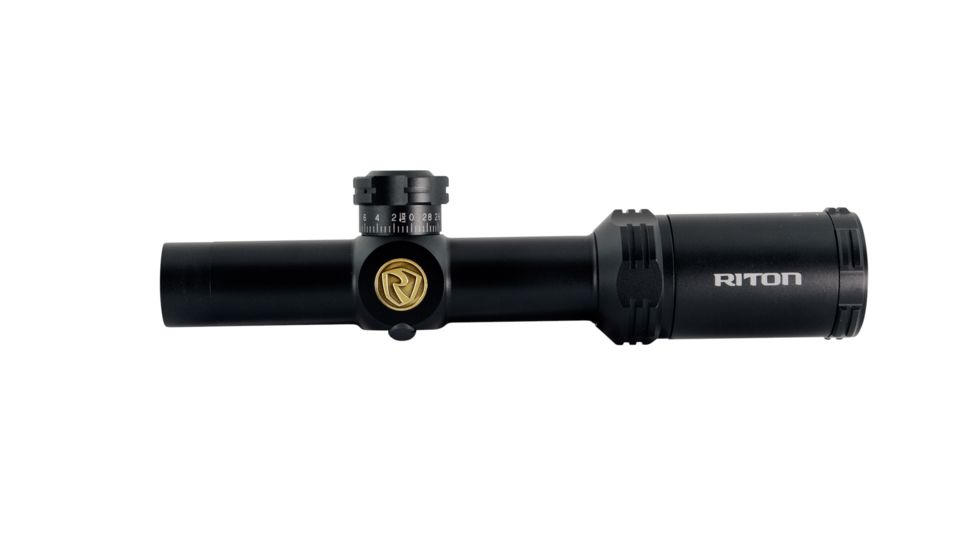 Riton RT-S Mod 3 GEN2 1-4x24 Rifle Scopes, w/Riton Bullet Drop Compensated Reticle for AR-15 platform, Black 19962523366