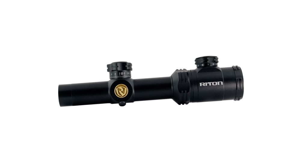 Riton RT-S Mod 3 GEN2 1-4x24 Rifle Scope, w/Riton Illuminated Bullet Drop Compensated Reticle, Black, 19962523465