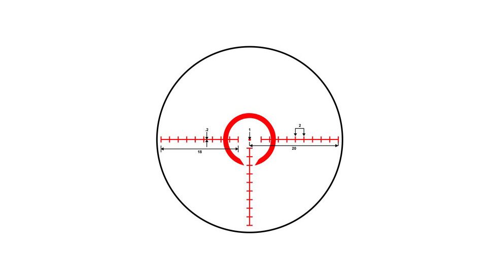 Riton RT-S Mod 7 1-5x24 Rifle Scopes, w/Riton Quick Acquisition Illuminated Reticle Mod 1, Black, 19962522864