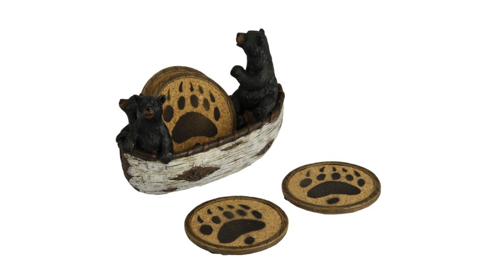 River's Edge Bears In Boat Coaster Set 2040