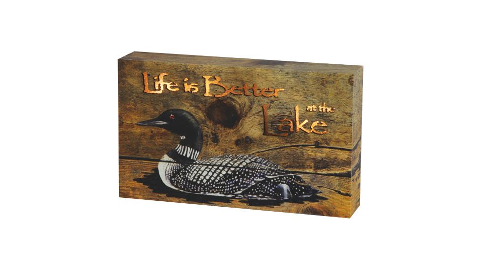 River's Edge Rivers Edge Led Sign Box 8''x5'' ''life Better At Lake'' 3aa