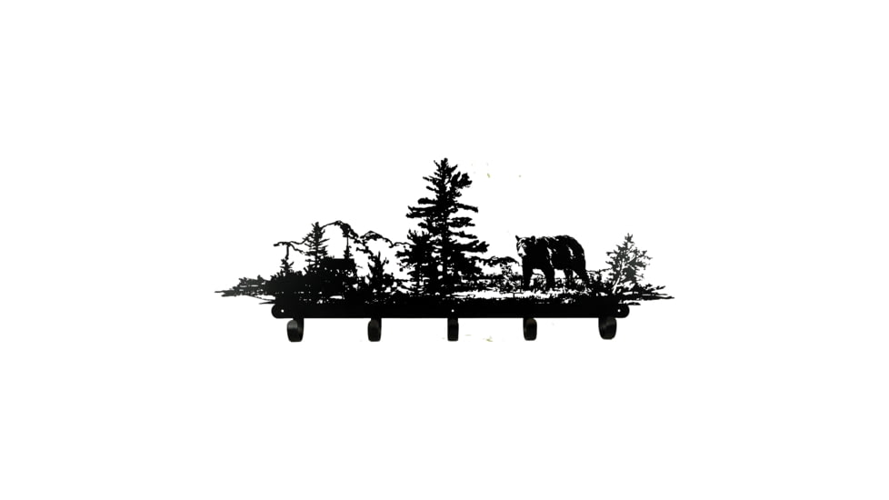 Rivers Edge Coat/Hat Laser Cut Metal Rack, Bear, 2004