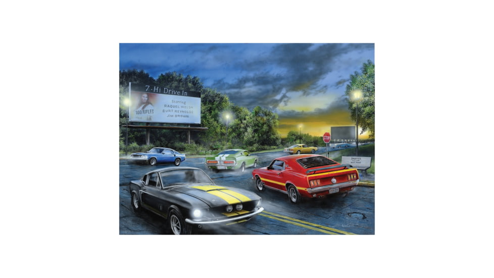Rivers Edge LED Art, Friday Night Cars, 16 x 12 in, 1766