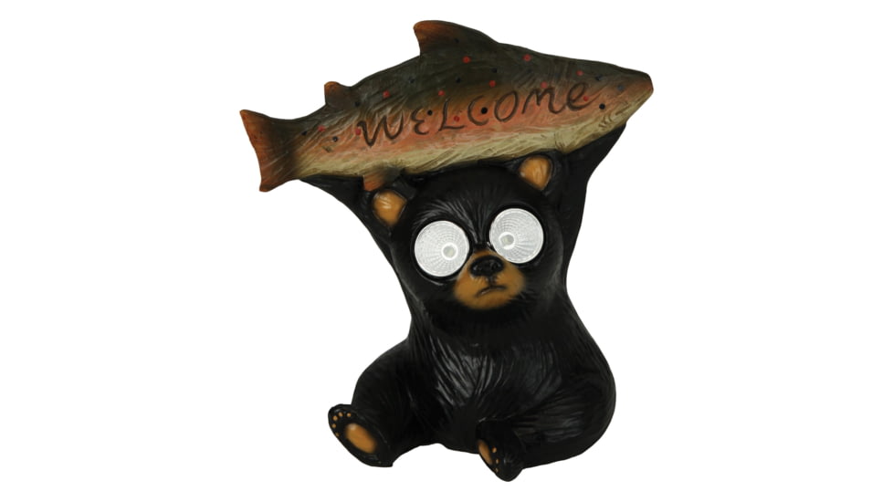 Rivers Edge LED Solar Garden Lights, Bear Welcome, 2482