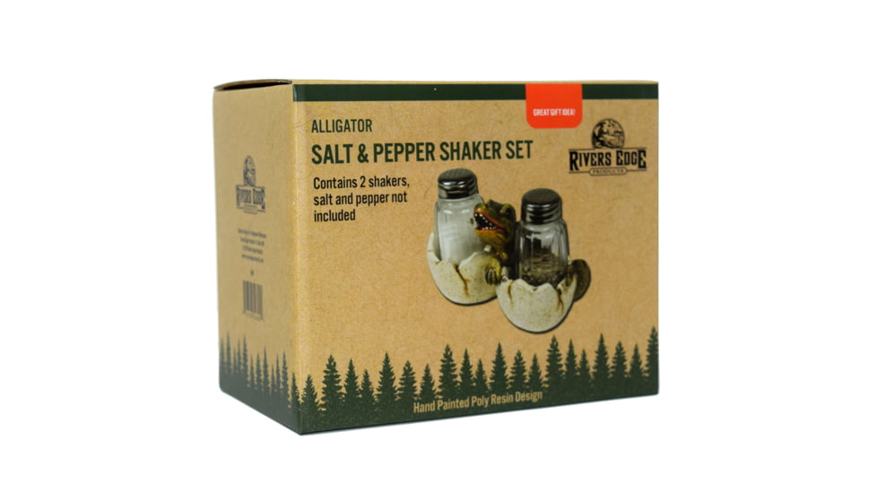Rivers Edge Salt and Pepper Shakers, Baby Alligator, 548