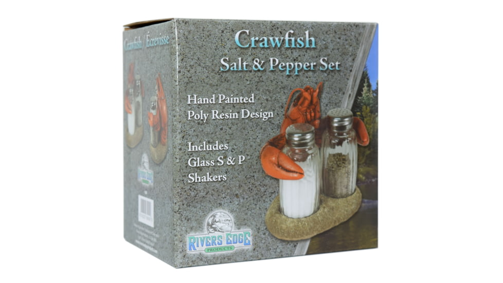 Rivers Edge Salt and Pepper Shakers, Crawfish, 600