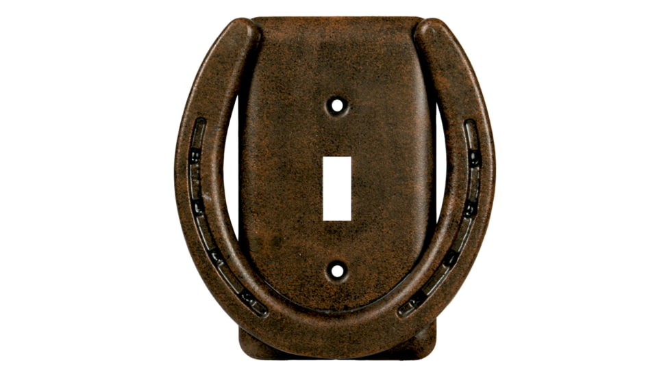 Rivers Edge Switch Plate Cover Single, Horse Shoe, 1298