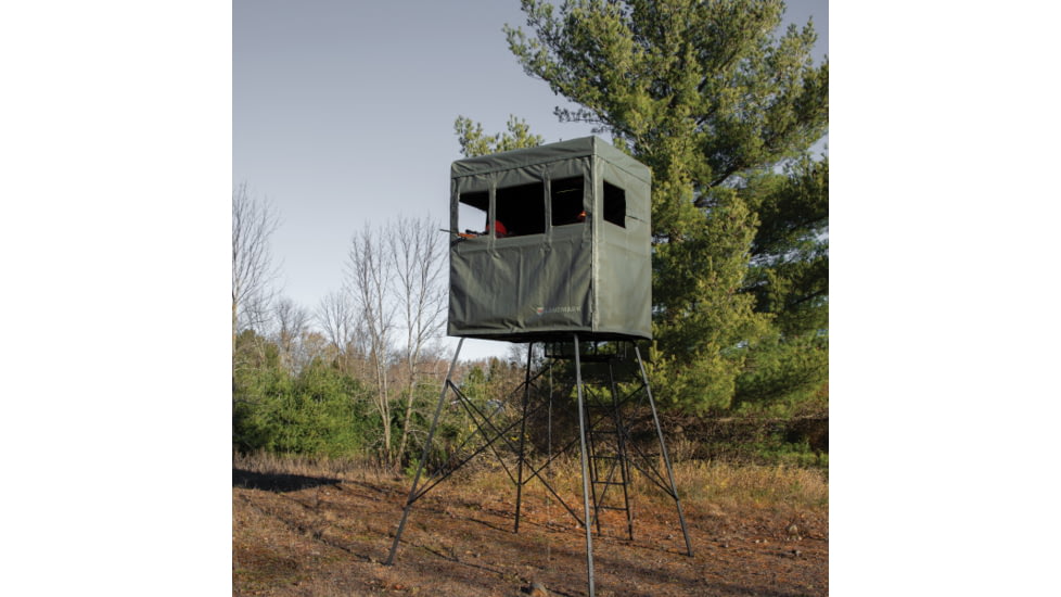 Rivers Edge Treestands 550 Blind, Dusty Olive, 2-Person, LM550B