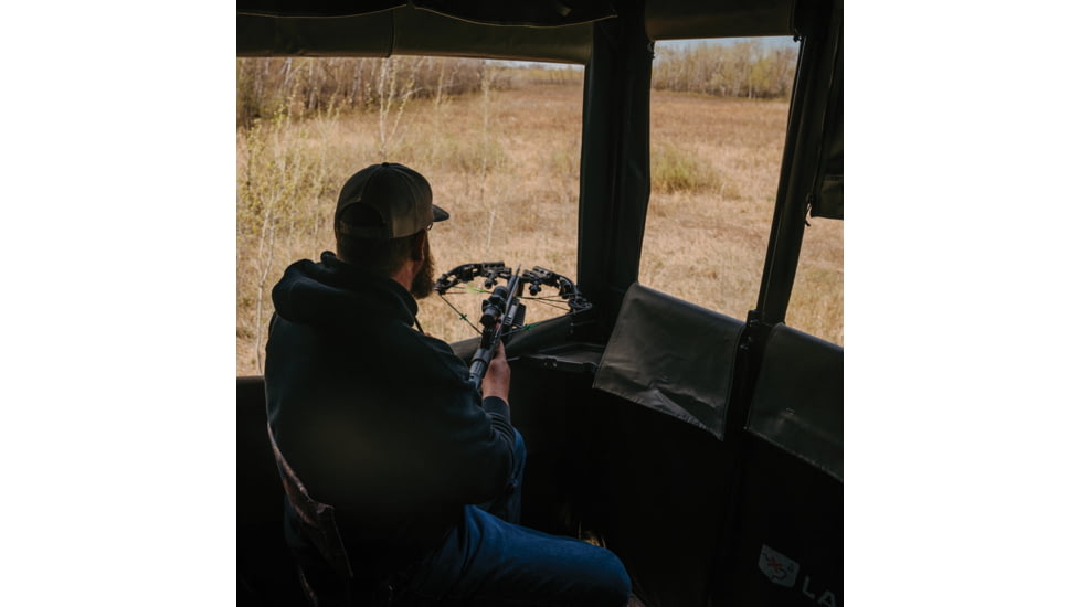 Rivers Edge Treestands 550 Shooting House, Black &amp; Dusty Olive, 2-Person, LM550C