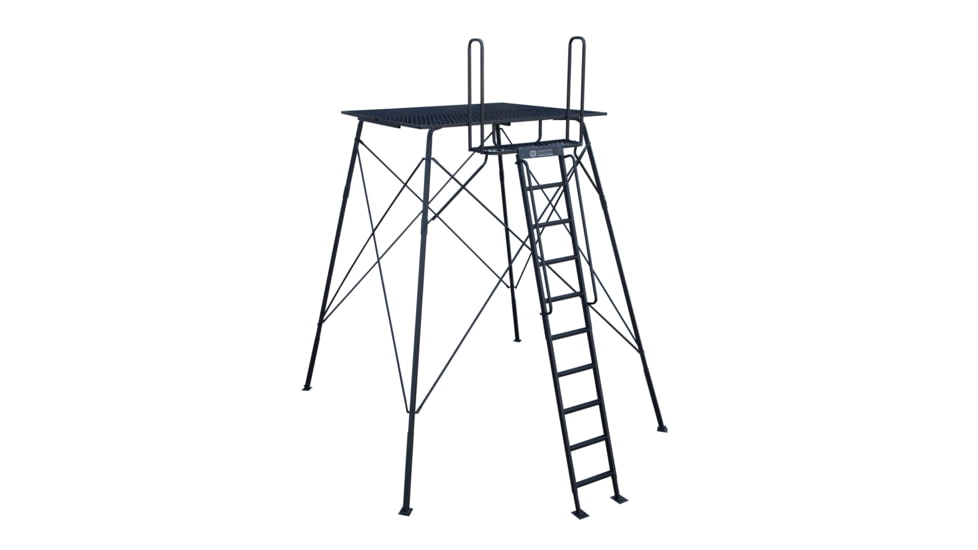 Rivers Edge Treestands Landmark 10' Tower, Black, 10 Foot, LM623