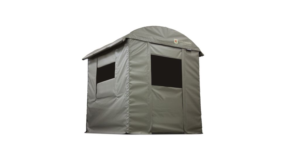 Rivers Edge Treestands Landmark 6' x 6' Permanent Blind, Gray LM601