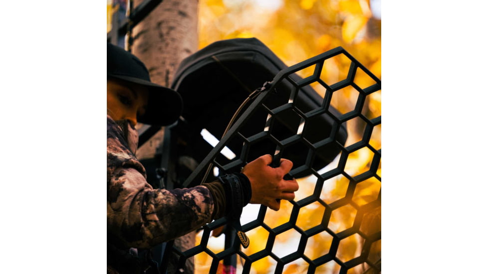 Rivers Edge Treestands Lite Foot Aluminum Hang-on Stand, Black, RE557