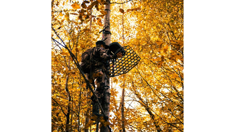 Rivers Edge Treestands Lite Foot Aluminum Hang-on Stand, Black, RE557