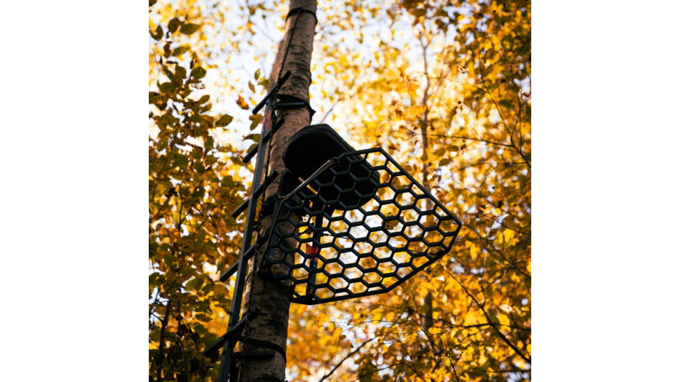 Rivers Edge Treestands Lite Foot Aluminum Hang-on Stand, Black, RE557