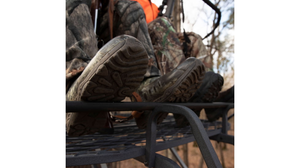 Rivers Edge Treestands Lockdown 21ft 2-Man Treestand, Rivers Edge Grey, LD202E
