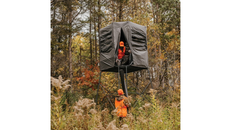 Rivers Edge Treestands Shooting Platform Blind Enclosure, Gray, 2-Person, RE402B