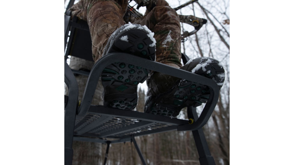 Rivers Edge Treestands Uppercut Ladder Stand, Rivers Edge Grey, 1-Person, RE659