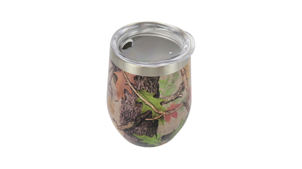 Rivers Edge Wine Glass, Stemless, Camo, 2450