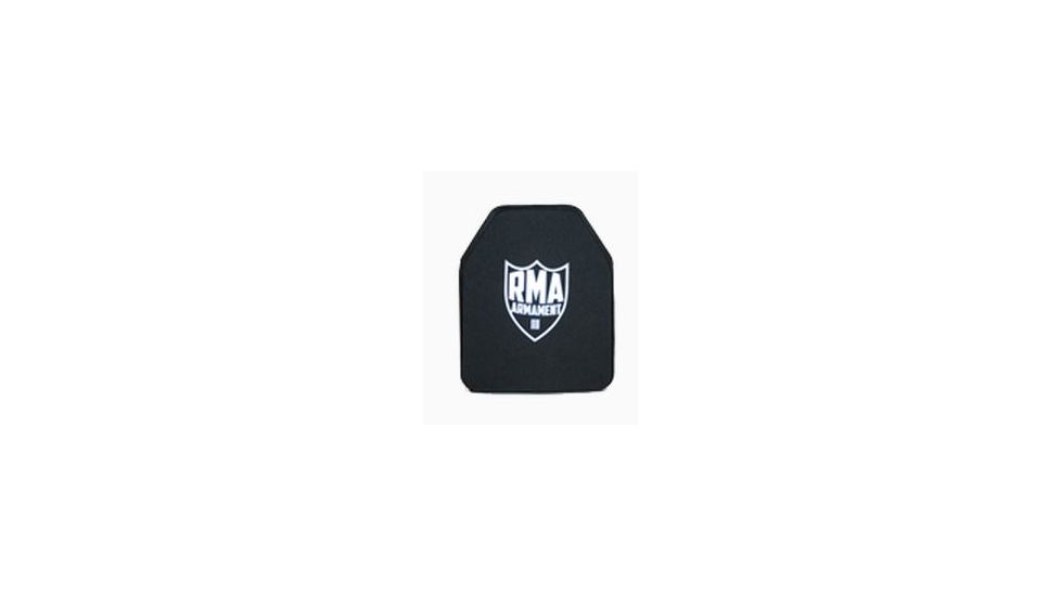 RMA Armament Level III Single Curve Waterproof Polyethylene Armor Plate,10x12in,Black RMA1088-III-SC-1012