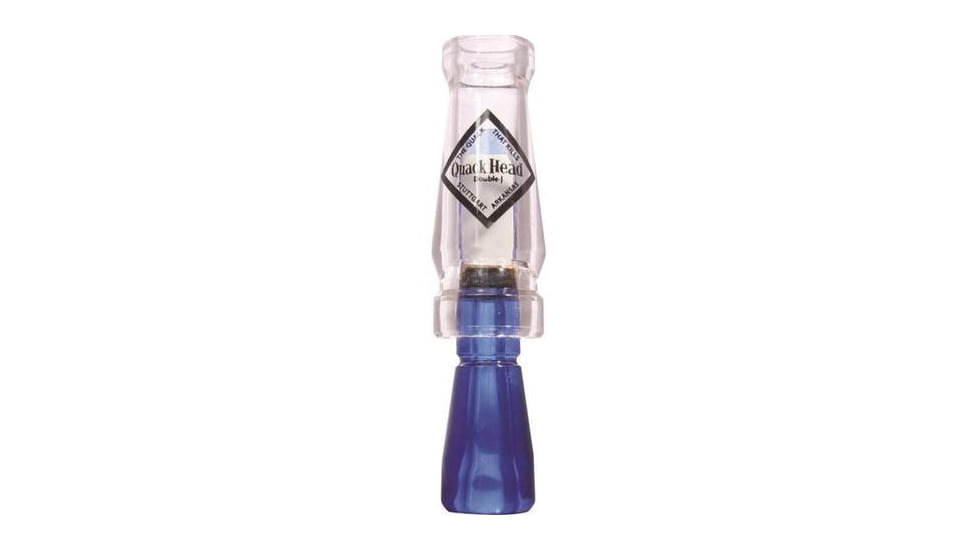 RNT Calls Quackhead Double Reed Double J Duck Call, Blue/White, RNT019