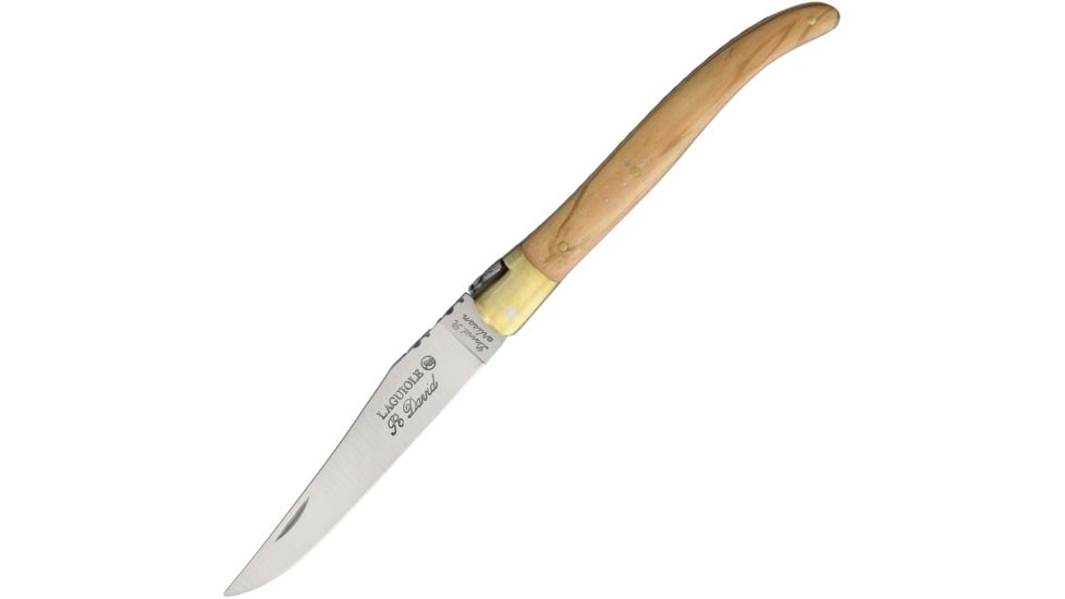 Robert David Laguiole Folder Olive Wood Folding Knife,3.75in,Standard Edge,Satin,Olive,Wood Handle RDL0212OLI