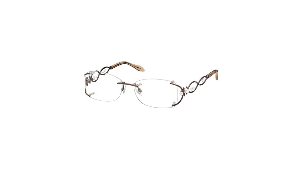 Roberto Cavalli RC0695 Eyeglass Frames - Shiny Dark Brown Frame Color