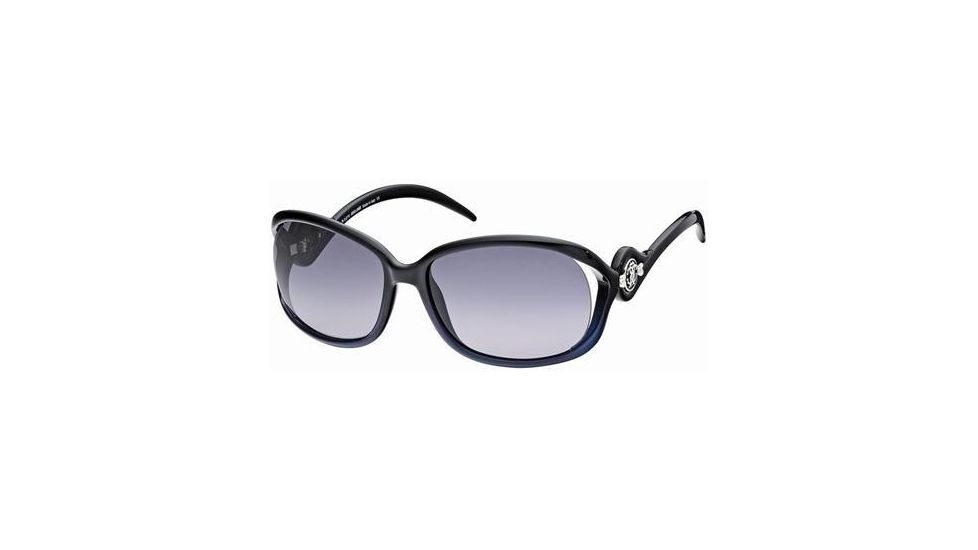 Roberto Cavalli RC576S Sunglasses - Black Frame Color, Gradient Smoke Lens Color