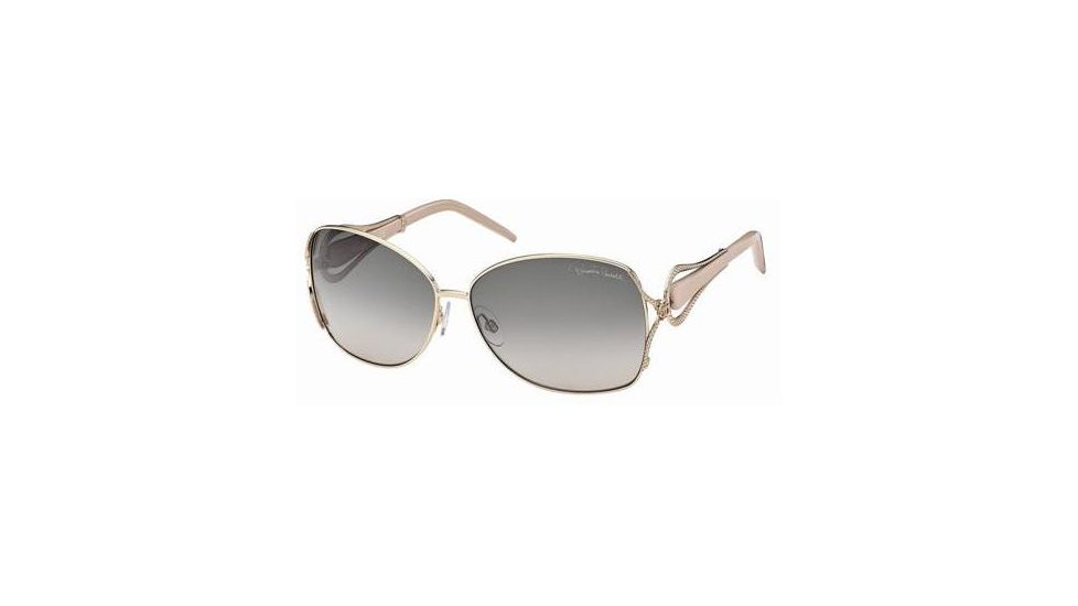 Roberto Cavalli RC595S Sunglasses - Shiny Rose Gold Frame Color, Gradient Smoke Lens Color
