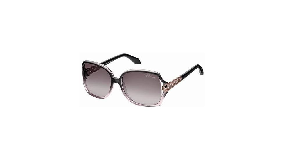Roberto Cavalli RC653S Sunglasses - Black Frame Color, Gradient / Mirror Violet Lens Color