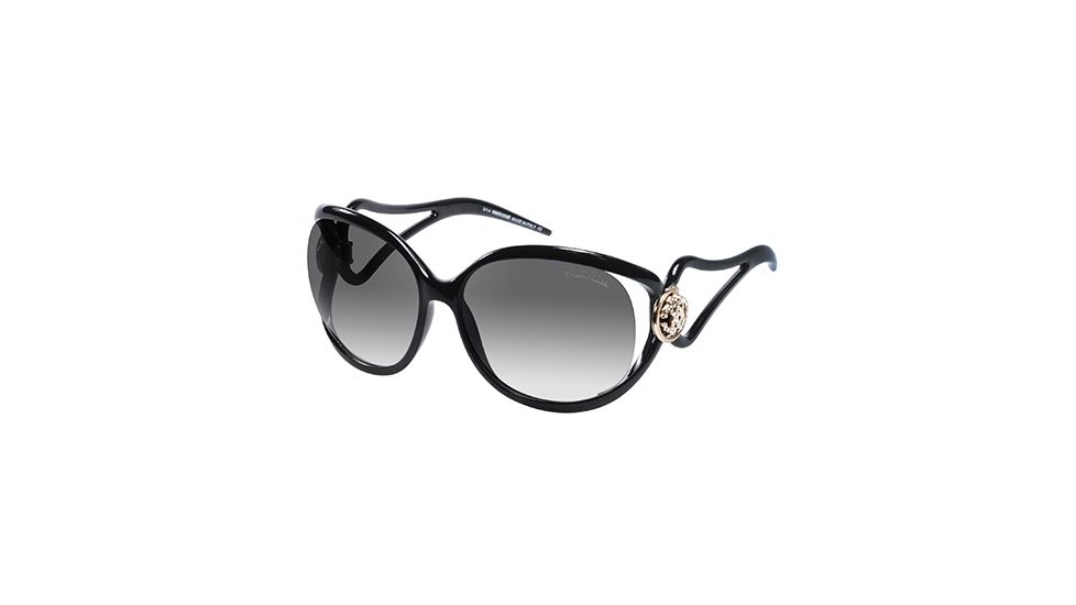 Roberto Cavalli RC893S Sunglasses - Shiny Black Frame Color, Gradient Smoke Lens Color