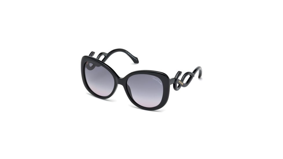 Roberto Cavalli RC911S Sunglasses - Shiny Black Frame Color, Gradient Smoke Lens Color