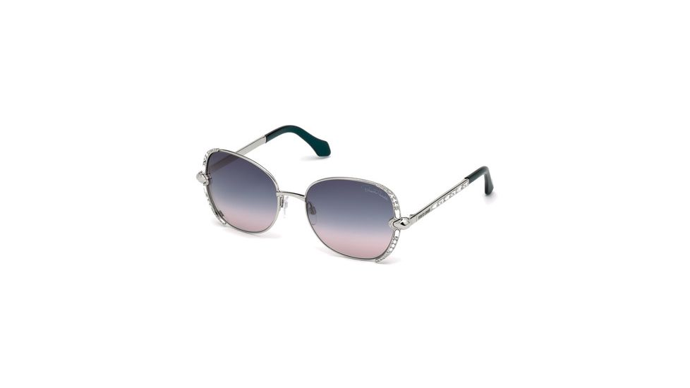 Roberto Cavalli RC974S Sunglasses - Shiny Palladium Frame Color, Gradient Smoke Lens Color