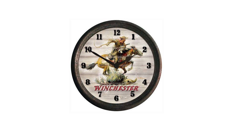 Rivers Edge Winchester Horse &amp; Rider Wall Clock