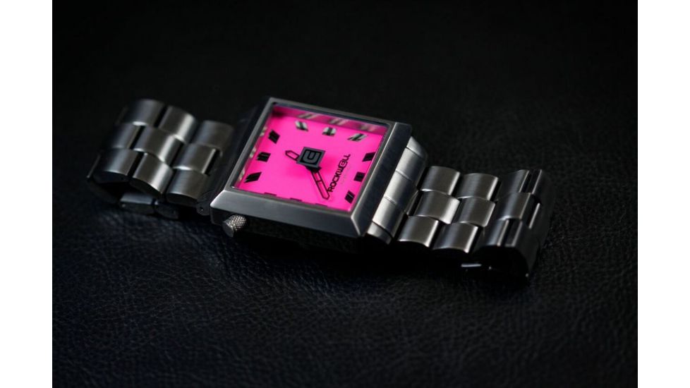 Rockwell Time 40mm2 Gunmetal Case/Pink Dial Mens Watch 4S-109