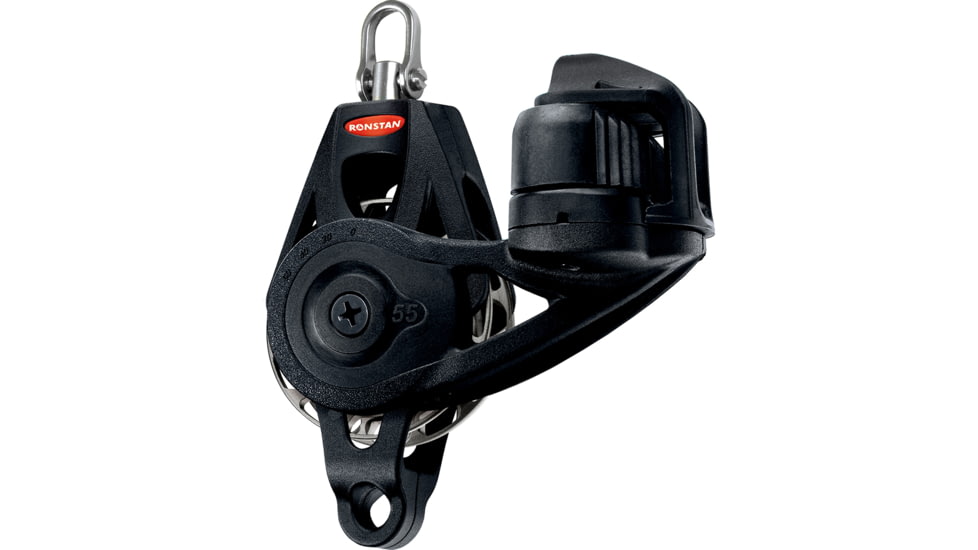 Ronstan Series 55 Ratchet Mount Orbit Block - Single Becket Cleat Swivel 70704