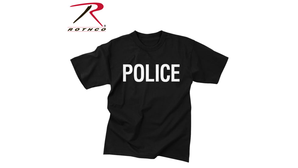 Rothco 2-Sided Police T-Shirt, L, 6612-L