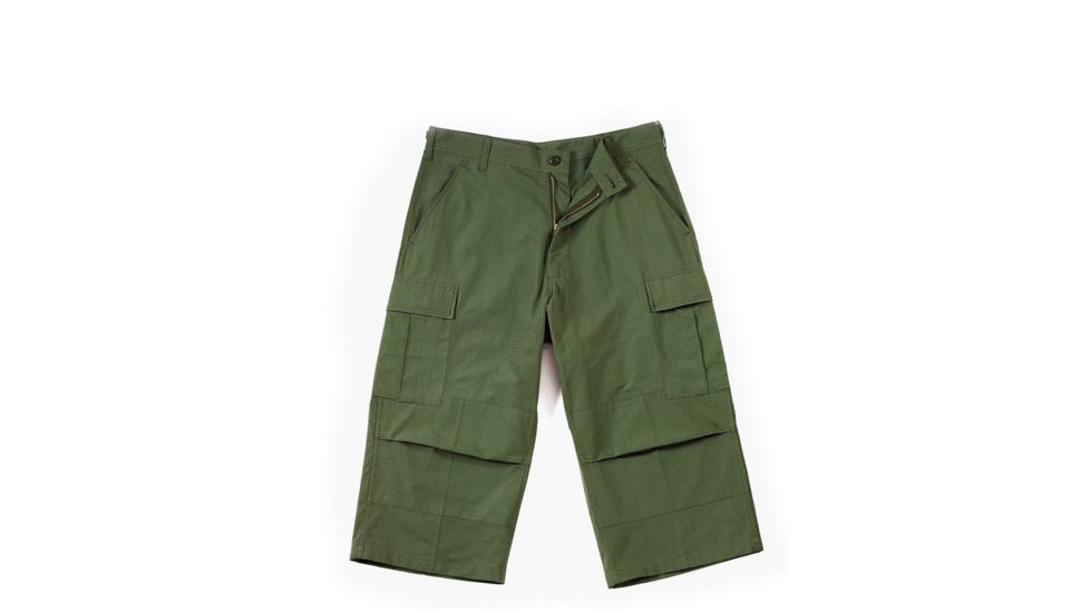 Rothco 6-Pocket BDU 3/4 Pants, Olive Drab, 2XL, 8357-OliveDrab-2XL
