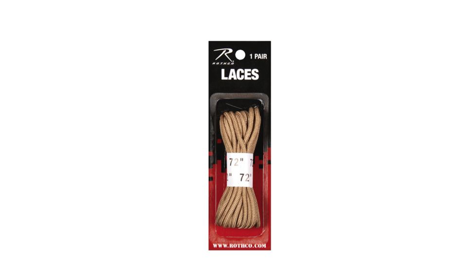 Rothco 72 Boot Laces, Desert Tan, 7159-DesertTan