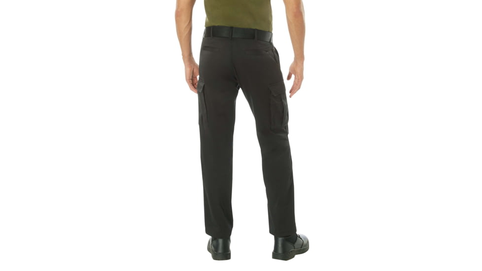 Rothco Active Flex BDU Cargo Pants, Black, 32, 62070-Black-44Wx32L