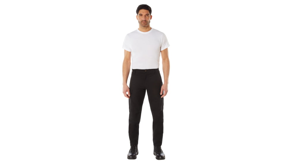 Rothco Active Flex Canvas Work Pants - Men's, Black, 44 Waist/30 Inseam, 62082-Black-44Wx30L