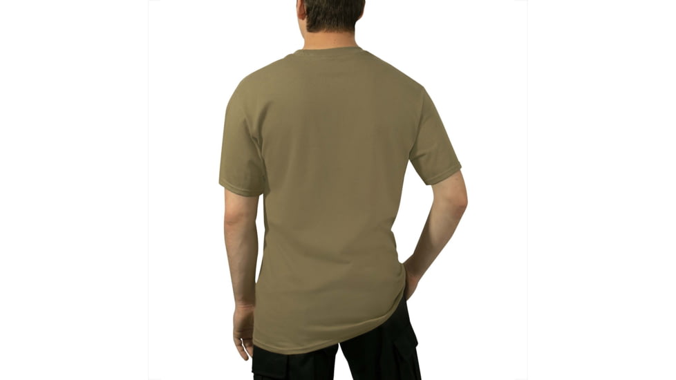 Rothco AR 670-1 Coyote Brown Marines Physical Training T-Shirt - Mens, Small, 60600-S