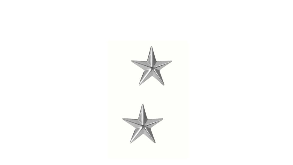 Rothco Brigadier General Insignia Stars, Silver, 1706-Silver
