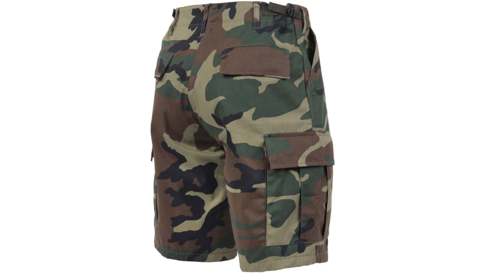 Rothco Camo BDU Shorts, Woodland Camo, Extra Small, 65212-WoodlandCamo-XS