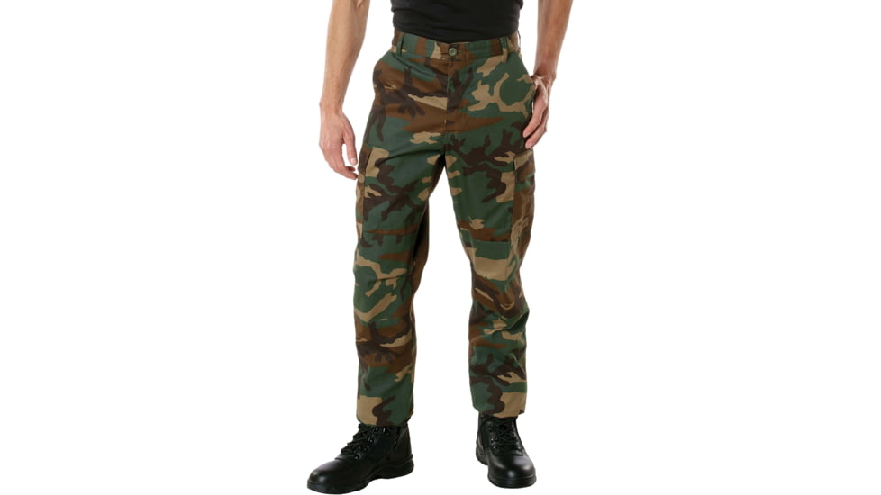 Rothco Camo Tactical BDU Pants - Mens, Woodland Camo, Small Long, 7942-WoodlandCamo-S-Long