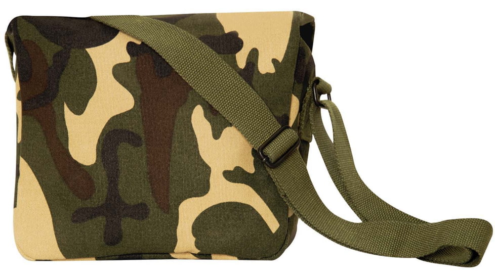Rothco Canvas Ammo Shoulder Bag, Woodland Camo, 2276-WoodlandCamo
