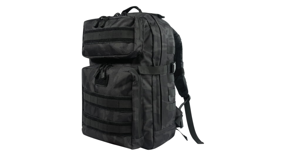Rothco Fast Mover Tactical Backpack, Midnight Black Camo, 22970-MidnightBlackCamo