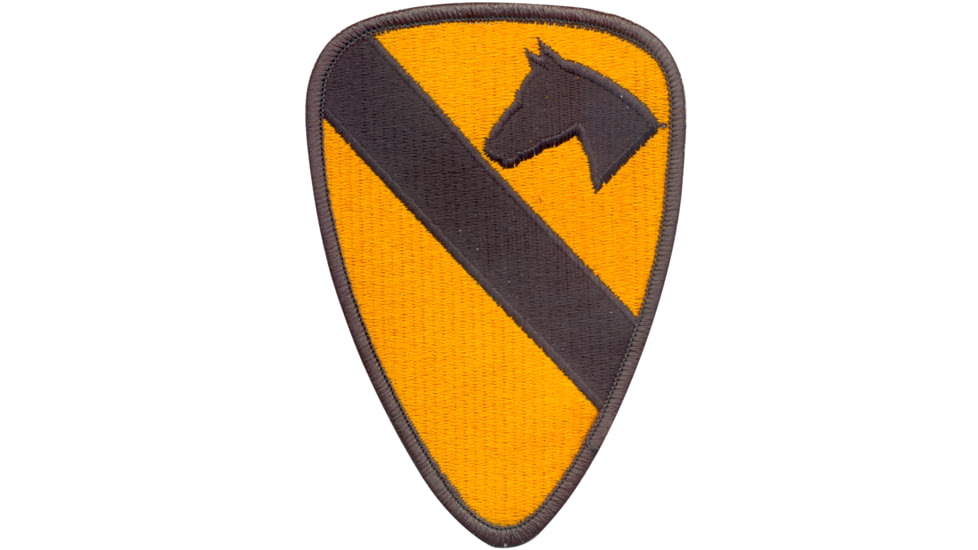 Rothco First Cavalry Patch, Olive Drab/Yellow, 1532